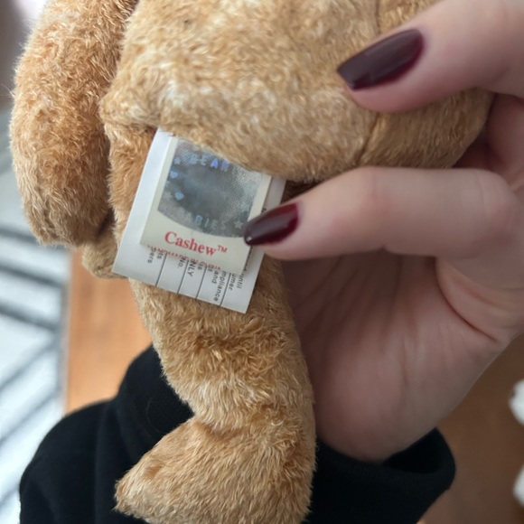 Rare TY Beanie Babie Cashew with tag errors and tush stamp - Picture 2 of 5